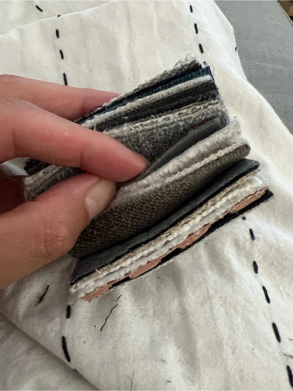 Mixed Textile Fabric Swatch Bundle – 20 Pcs 3x3”